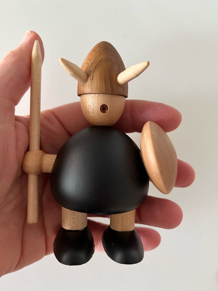 Figura en Madera de Haya - Vikingo S - Imagen 3