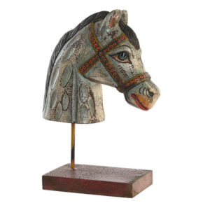 Figura decorativa de mango - Cabeza Caballo