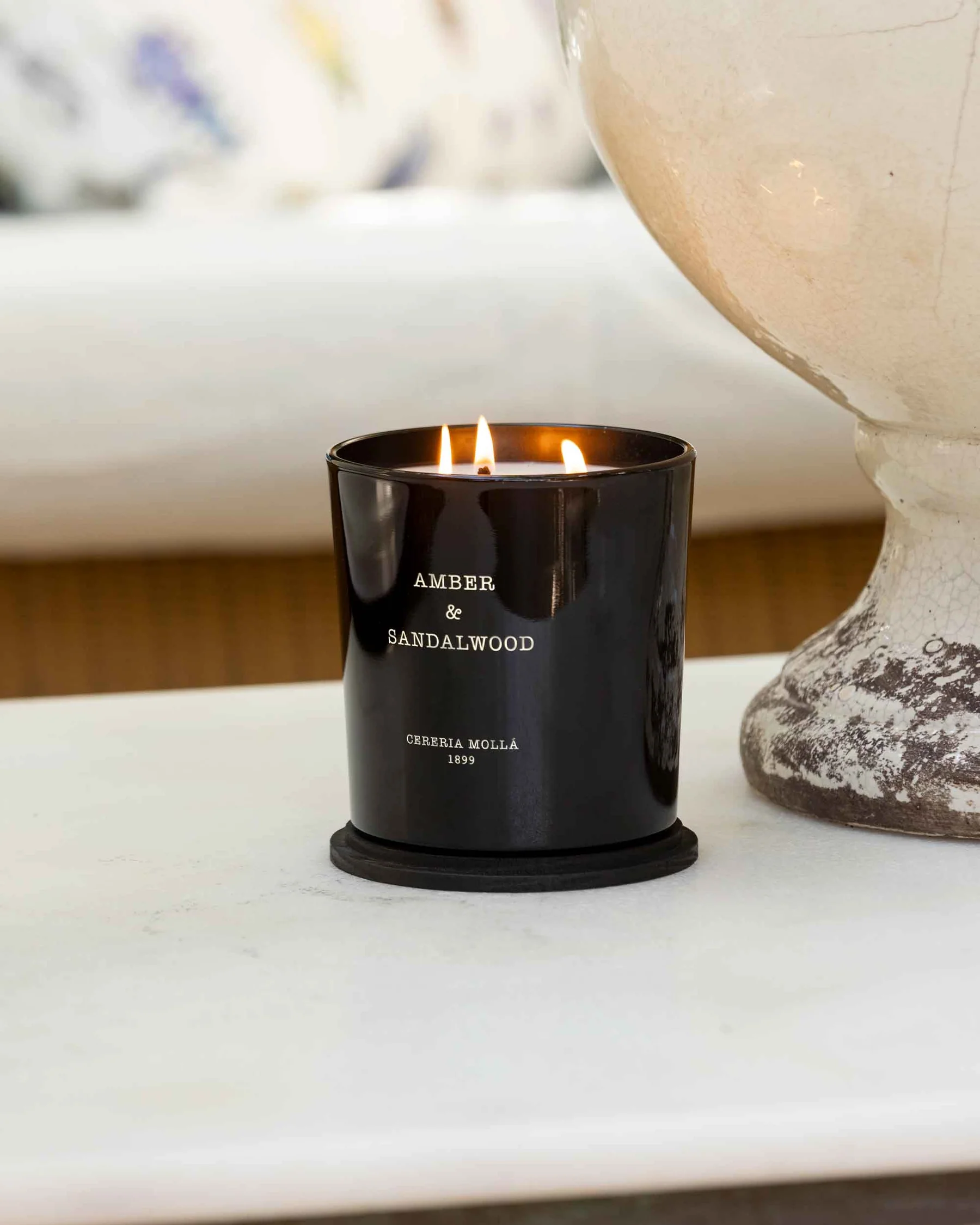 Vela Aromática Cerería Mollá - Amber & Sandalwood XL - Imagen 4